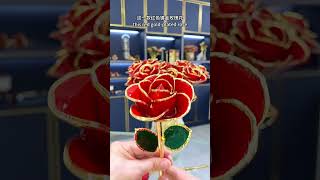 European Clic D-Dipped Rose In Crimson