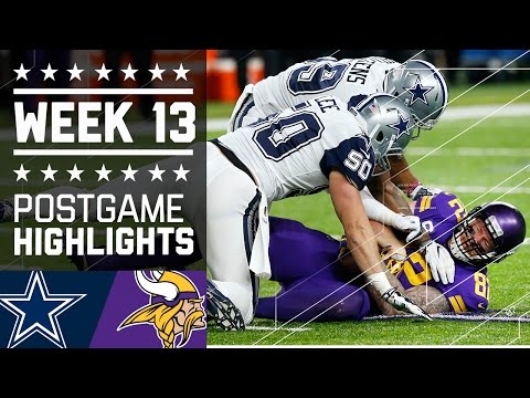 Cowboys Vs Vikings Nfl Week 13 Game Highlights Cowboys Vs Vikings Nfl Week 13 Game Highlights