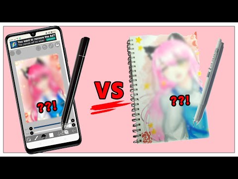 Vẽ trên điện thoại Vs trên giấy| Nét nào đẹp hơn ?! | Vẽ Mều channel | Anime Style