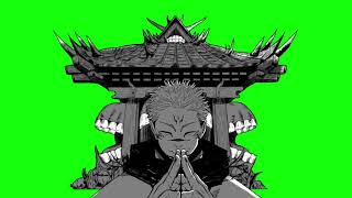 Sukuna Domain Expansion Green Screen Manga Animation Jjk