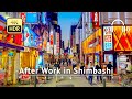 After Work in Shimbashi Walking Tour - Tokyo Japan [4K/HDR/Binaural]