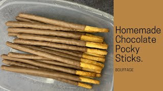 Homemade Pocky Sticks Korean Chocolate Pocky Chocolate Pocky Sticks Pocky Sticks Recipe