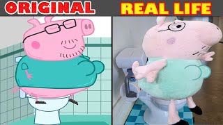 Daddy Pig Has A Stomach Ache - Peppa Pig Original Vs Real Life Peppa Pig Animation