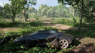 Forza Black Lamborghini Forest Drive 4K Ultra Settings
