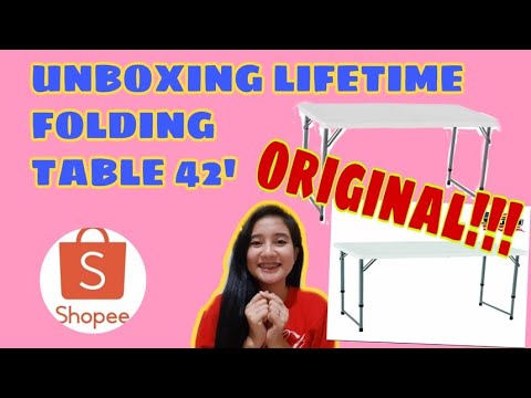 LIFETIME HALFFOLD TABLE 42&39;UNBOXING /How to OPEN & ASSEMBLE|by Angel Cearfoss