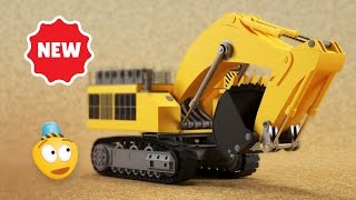 Kids 3D Construction Cartoon Mining Excavator I Learning Construction Vehicles For Kids