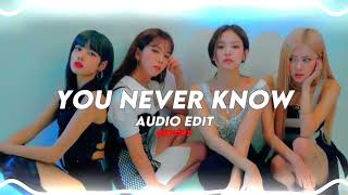 You Never Know audio edit