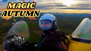 Gyrocopter - Autogiro Ela07 - Magic Autumn Light - November 2023