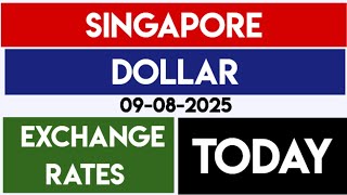 Singapore Dollar Currency Exchange Rates Today 9 August 2025 Sgd To Inr Gbp Aud Cad Usd Eur