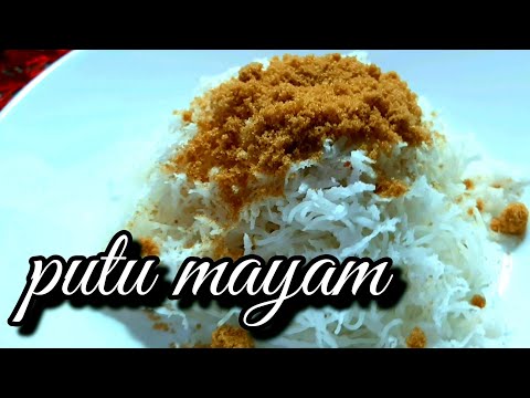 Resepi Putu Mayam Mudah | cuma 4 bahan sahaja