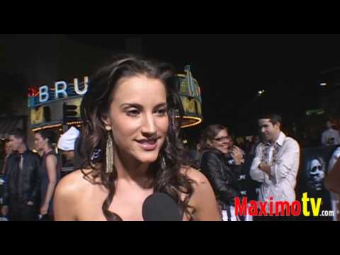 AMERICA OLIVO Interview at THE FINAL DESTINATION Premiere