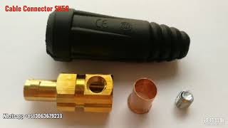 Dinse Style Weld Cable Connector Sk35-50 Male Euro Cable Plug