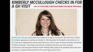 Gh Robin Returns 10-27-16 General Hospital Kimberly Mccullough Anna Preview Promo 10-21-16