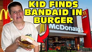 Kid Finds Band-Aid Inside His Mcdonalds Cheeseburger Original