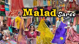मलड मरकट- Malad Saree Market Tissue Silk Saree Organza Saree Mumbais Best Saree Market
