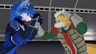 Mmd Fighting Krystal Vs Fox Mccloud