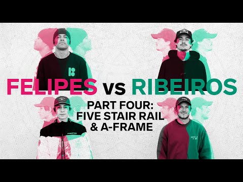 Full Park Battle Part Four | Felipes VS Ribeiros | The Five Stair Rail & The A-Frame