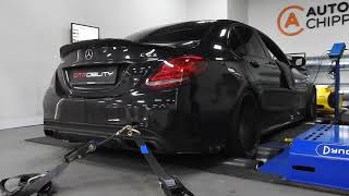 Stage 2 With Catless Downpipes By Fkm Garage Mercedes Benz C63S Amg 590Hp And 810Nm. Loud Exhaust