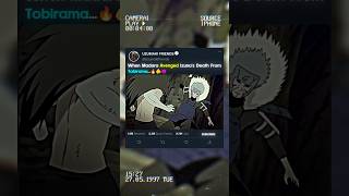 When Madara Avenged Izunas Death From Tobirama...