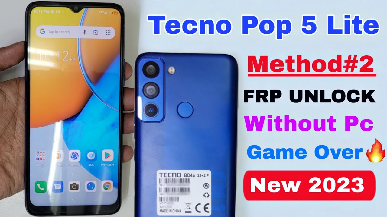 Tecno Pop 5 Lite FRP Bypass Android 11 Without Pc 2023 Tecno Pop 5 Lite FRP Bypass Android 11 Without Pc 2023