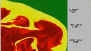 2D Early Development Of The Explosion Of The Core Of A Mive Star
