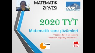 2020 Tyt Matemati̇k Sorularinin Çözümleri̇