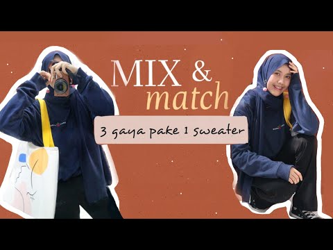 OOTD Hijab with 1 SWEATER  (Indonesia) - YouTube