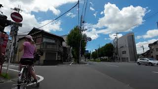 Bicycle Ride サイクリング Kyoto Japan, Take A Leisurely Bicycle Ride Along Kitaoji Street, Kyoto City,