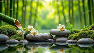 Música Relajante Y Curativa Con Sonidos De Agua De Bambú Piano Tranquilo Para Dormir Y Spa