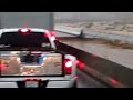 Caught on tape: minivan washed off I-15 near Las Vegas