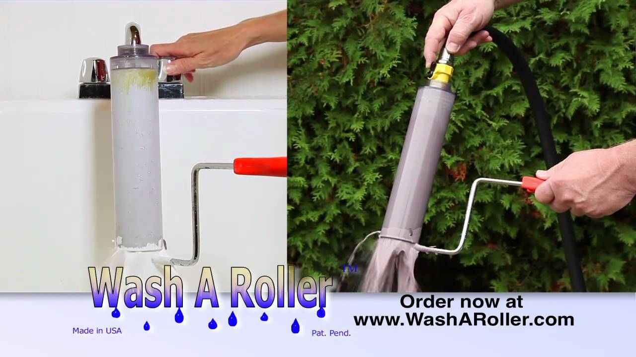 WASHAROLLER Paint roller cleaner (6.95) cleans rollers in