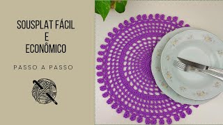 Sousplat De Crochê Fácil E Econômico