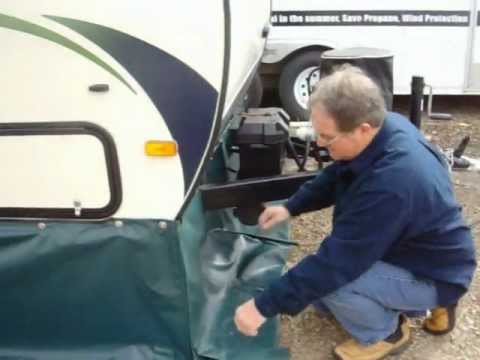 R-Pod Trailer Skirt, RV Skirting, Custom Trailer Skirting, Winterizing an RV, Hood River