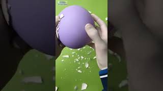 Really Satisfying Cracking Sound Coating On Balloon