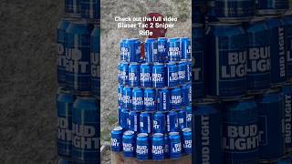 Blowing Up Castle Of Bud Lite Cans            #Viral #Viralvideo