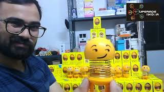 LED Smiley Toy Car ornament | Car Smiley Face toy | Smiley Emoji by Upgrade India