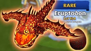 Eruptodon - New Rare Dragon Max Level 134 An Mode Dragons Rise Of Berk
