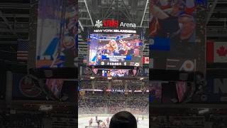 Pro Tennis Player Genie Bouchard Attending A New York Islanders Game At Ubs Arena