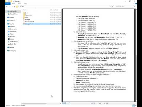 Giải đề thi thử môn Word 2013 - IUH
