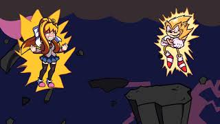 There Can Only Be One - God Eater But Lunatic Monika And Fleetway Sonic Sing It