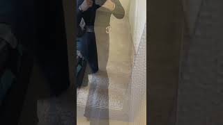 Luxury Booty Leggings Flare Cut With Center Slip