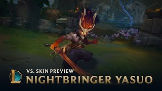 Nightbringer Yasuo Vs. Skin Preview - League Of Legends