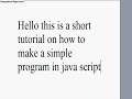 JavaScript tutorial: beginners