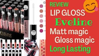 Review Eveline Lip Gloss Long Lasting Matt Magic Gloss Magic