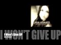 Jana kramer- i won't give up (lyrics on screen) [acoustic