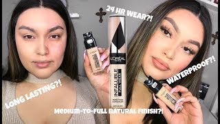 ALL DAY WEAR TEST || NEW LOREAL FRESH WEAR FOUNDATION + LOREAL FULL WEAR CONCEALER