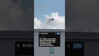 Police Helicopter Crashes Into Florida Apartment, Killing 2