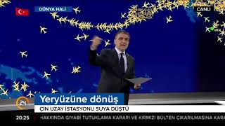 Çinin Otobüs Büyüklüğündeki Uzay Istasyonu Dünyaya Düştü