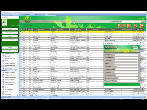 Botanical Medicine Suite - List of Herbs - Herb's Details
