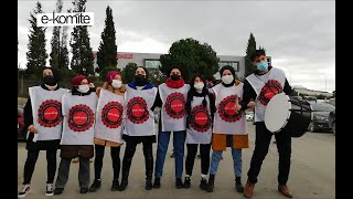 Migros Depo Işçileri Direniyor Ücretsiz İzne Karşı Omuz Omuza